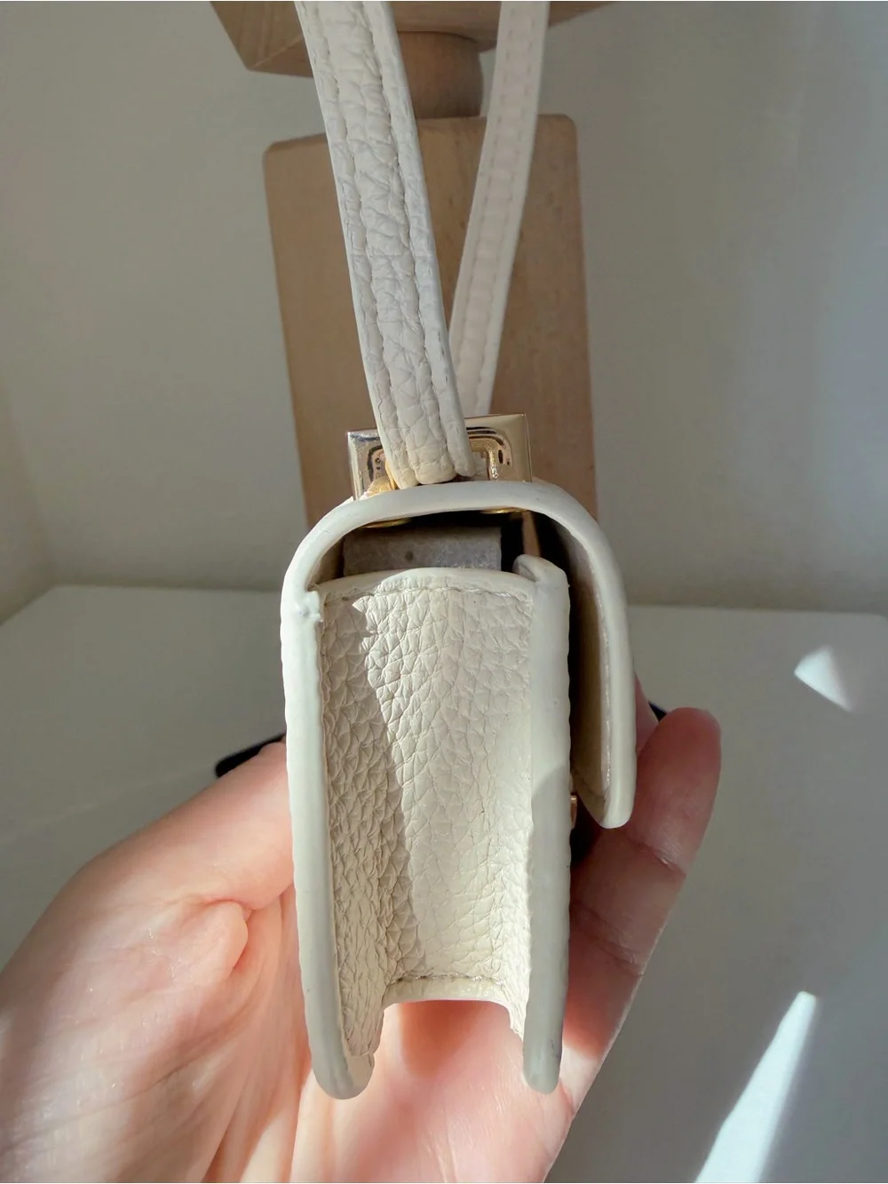 Clean White Mini Bag Charm